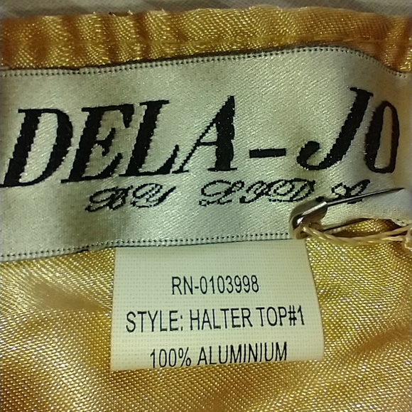 GOLD MESH HALTER - Picture 5 of 13